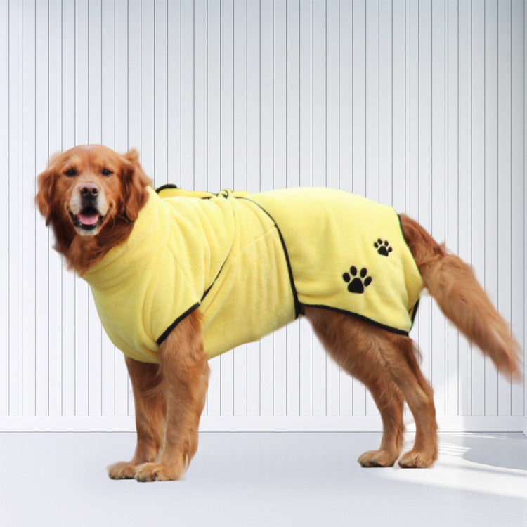 Soft and Absorbent Pet Bathrobe