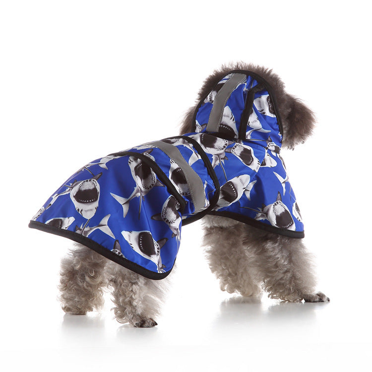 Reflective Large Pet Raincoat - Safety and Style for Your Furry Companion