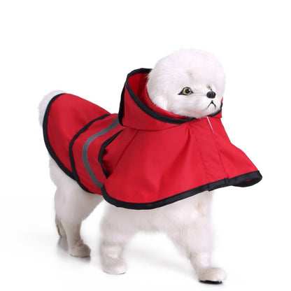 Reflective Large Pet Raincoat - Safety and Style for Your Furry Companion