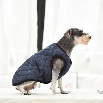 Winter Dog Plaid Brushed Pet Vest