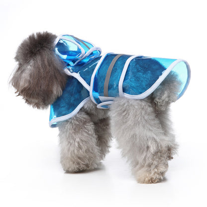 Reflective Large Pet Raincoat - Safety and Style for Your Furry Companion