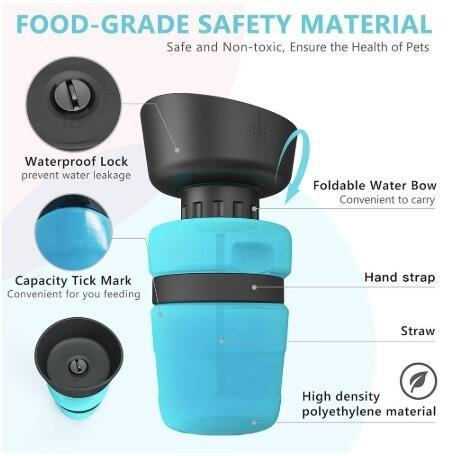 Foldable Dog Travel Water Bottle