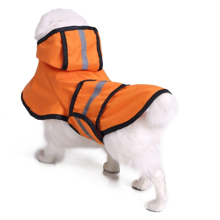 Reflective Large Pet Raincoat - Safety and Style for Your Furry Companion