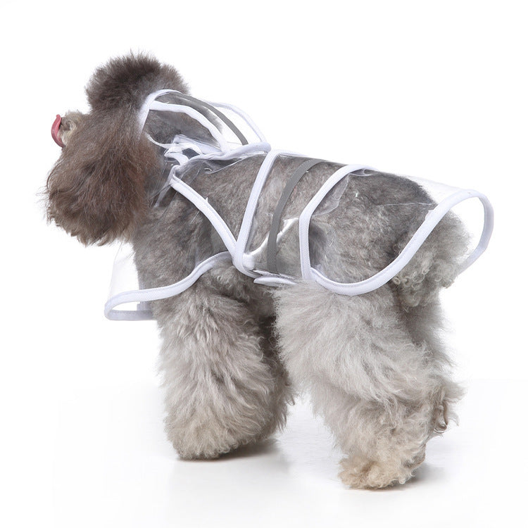 Reflective Large Pet Raincoat - Safety and Style for Your Furry Companion