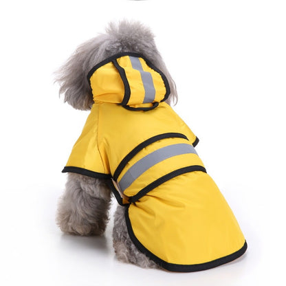 Reflective Large Pet Raincoat - Safety and Style for Your Furry Companion