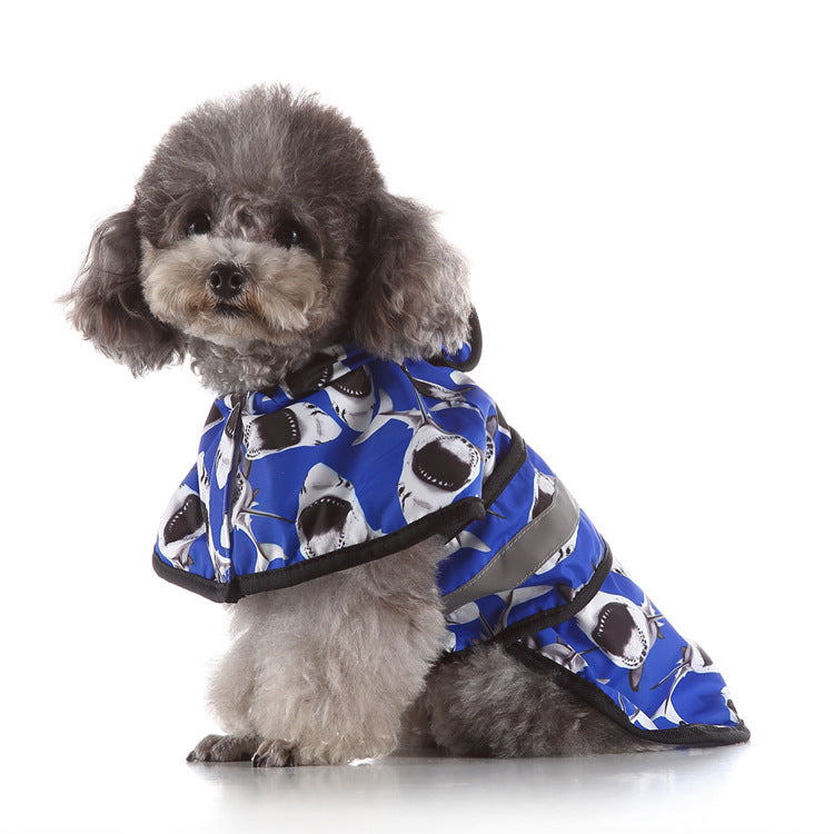 Reflective Large Pet Raincoat - Safety and Style for Your Furry Companion