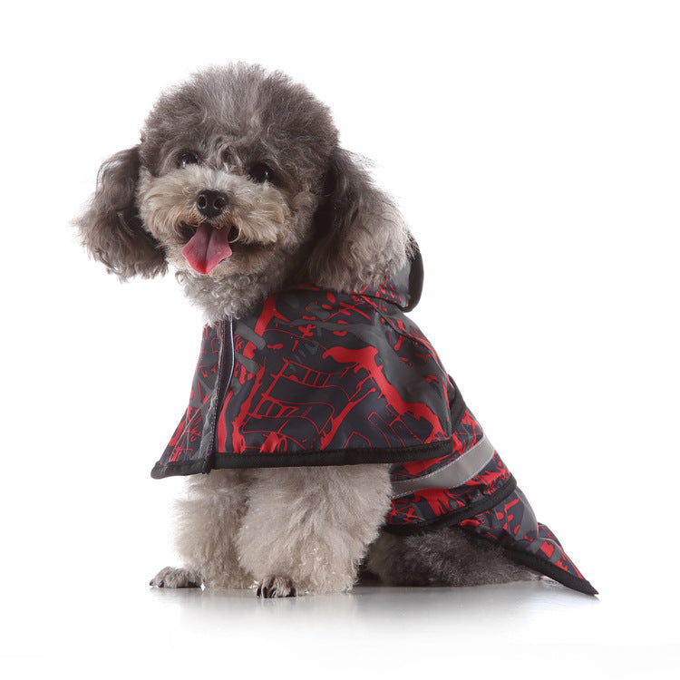 Reflective Large Pet Raincoat - Safety and Style for Your Furry Companion