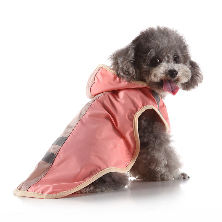 Reflective Large Pet Raincoat - Safety and Style for Your Furry Companion