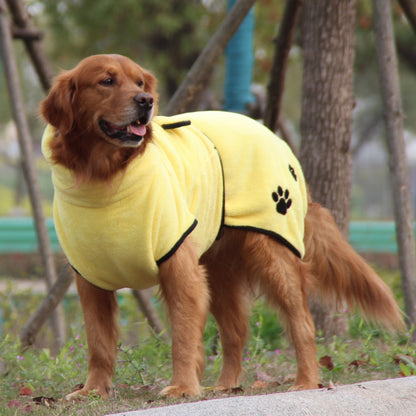 Soft and Absorbent Pet Bathrobe