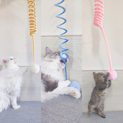 Interactive Ball Spring Cat Toy