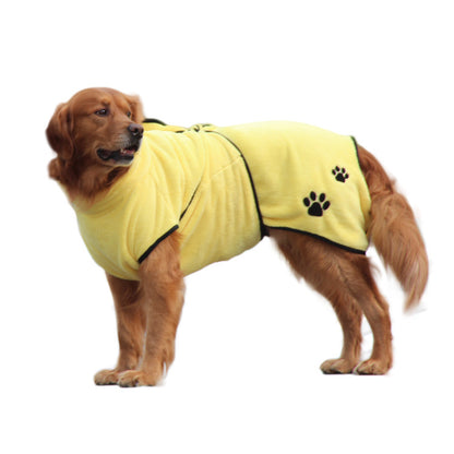 Soft and Absorbent Pet Bathrobe