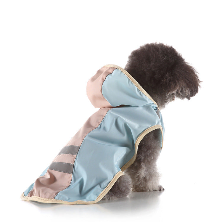 Reflective Large Pet Raincoat - Safety and Style for Your Furry Companion