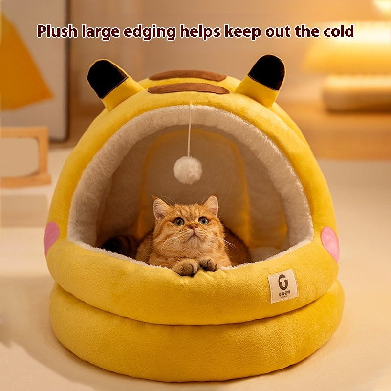 Winter Warm Cat Bed