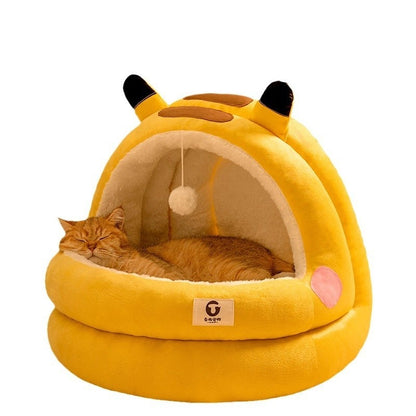 Winter Warm Cat Bed