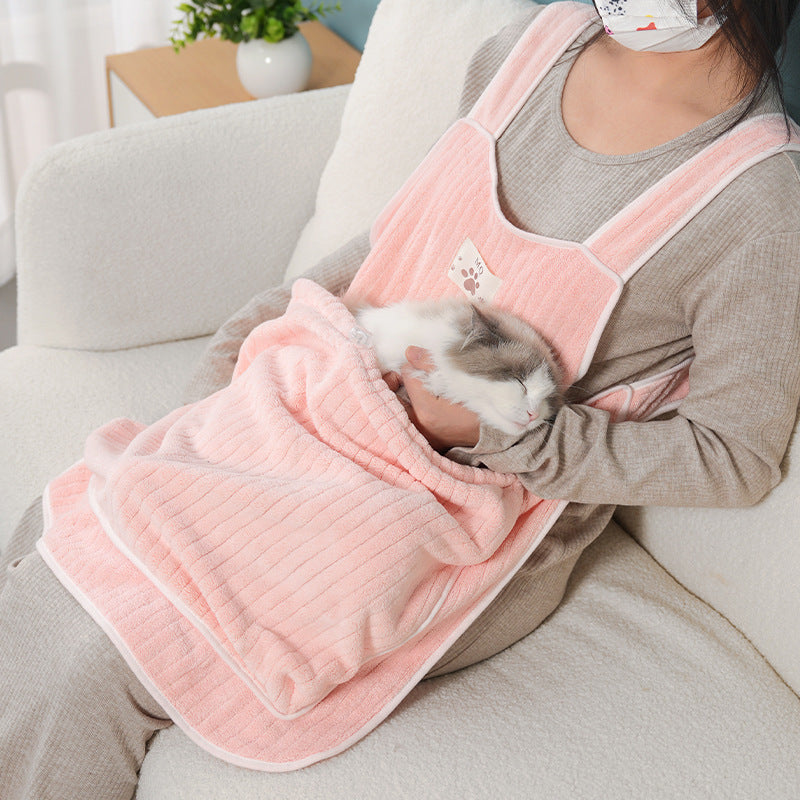 Pet Holding & Grooming Overclothes with Lint Resistance