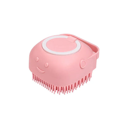 Pet Massage Shampoo Dispenser Brush