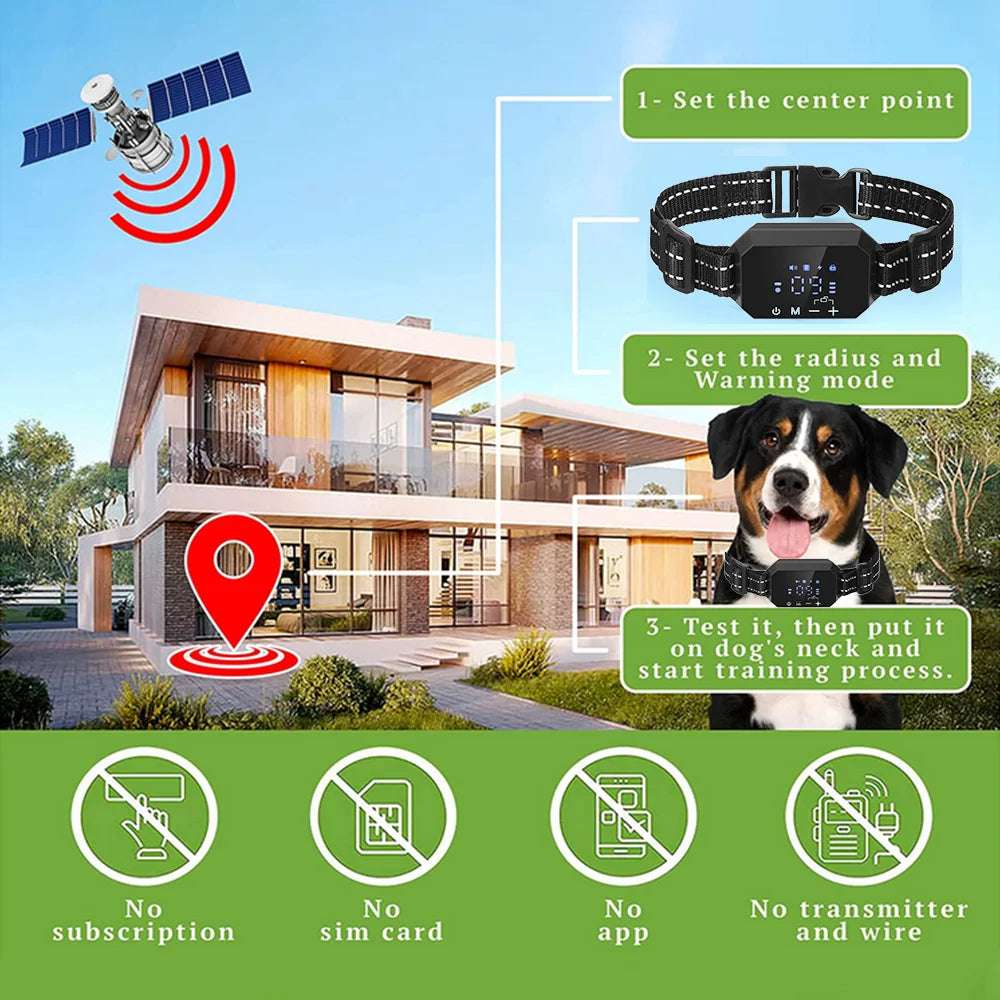 GPS Wireless Dog Fence Collar