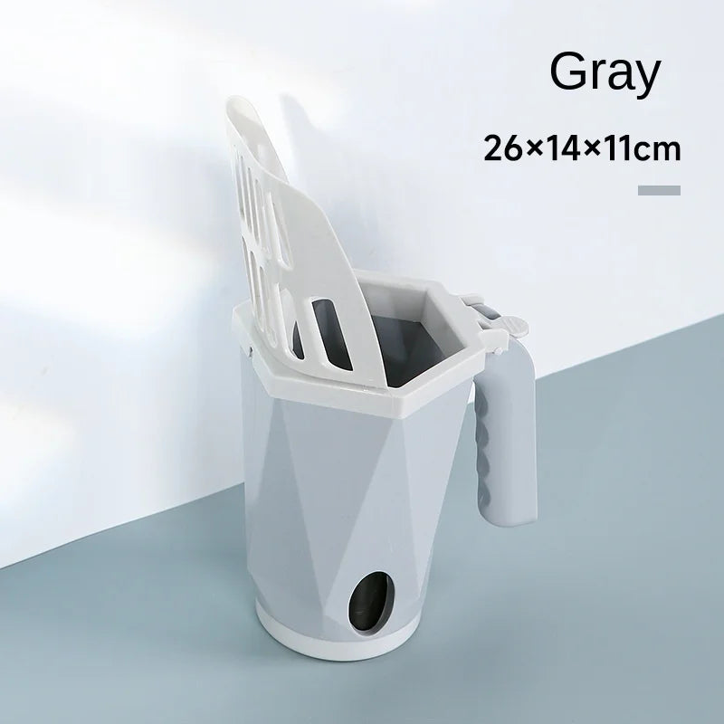 Cat Litter Scooper with Waste Bag Storage