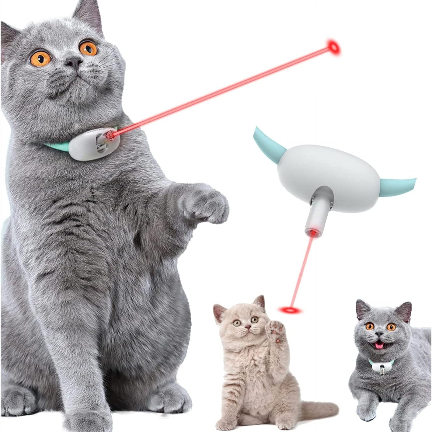 Interactive Cat Collar Laser Toy