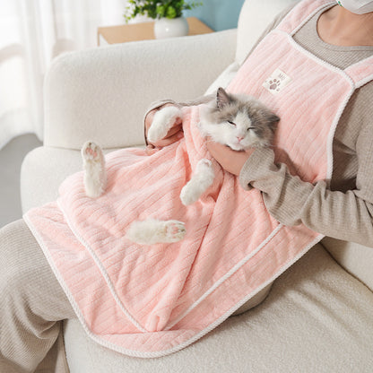 Pet Holding & Grooming Overclothes with Lint Resistance