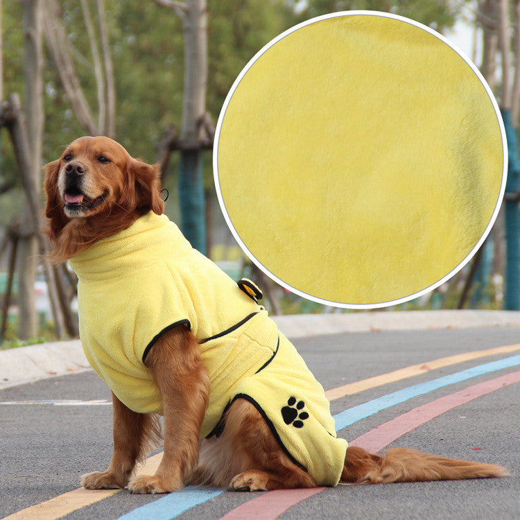 Soft and Absorbent Pet Bathrobe