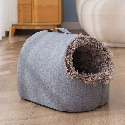 Autumn and Winter Fleece-lined Pet Nest