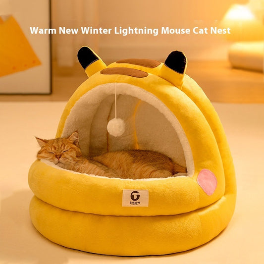 Winter Warm Cat Bed