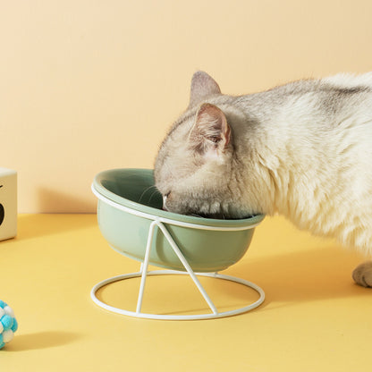 Ceramic Double Cat Bowl