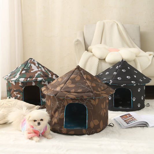 Outdoor Waterproof Pet Nest - Cold Proof Tent for Pets