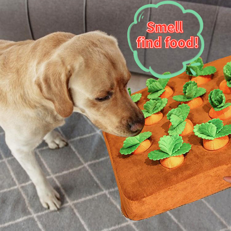 Carrot Plush Chew Toy for Dogs